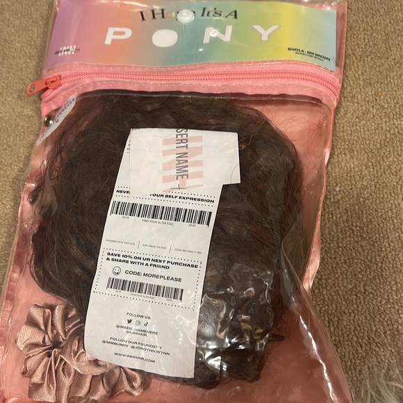 Shayla-Mixed Brown Ponytail Extension Hair curly style insert name here Inh - Picture 3 of 3